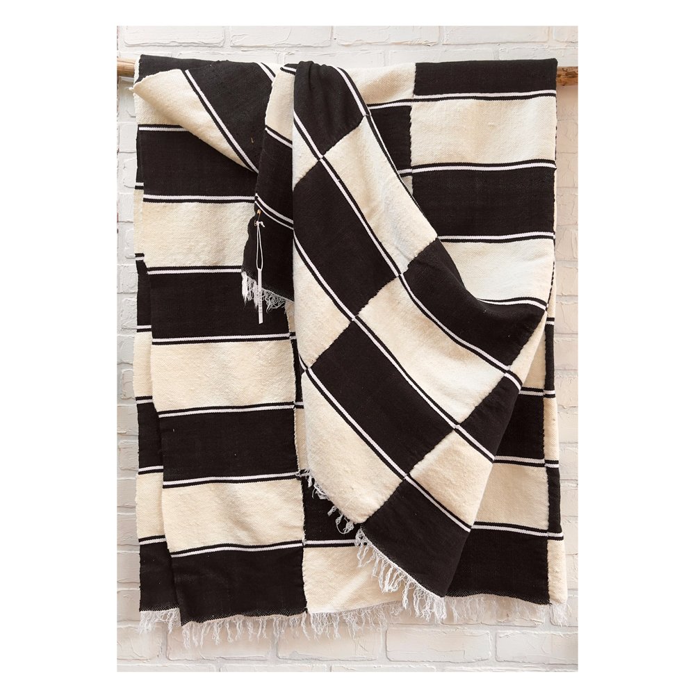 Mud Cloth Blanket, $198.40, Etsy