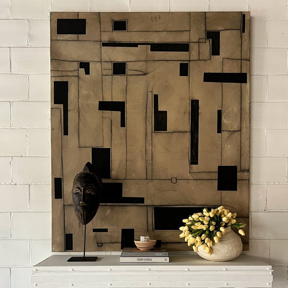 60" x 72" abstract painting on canvas, $7,890, William McLure