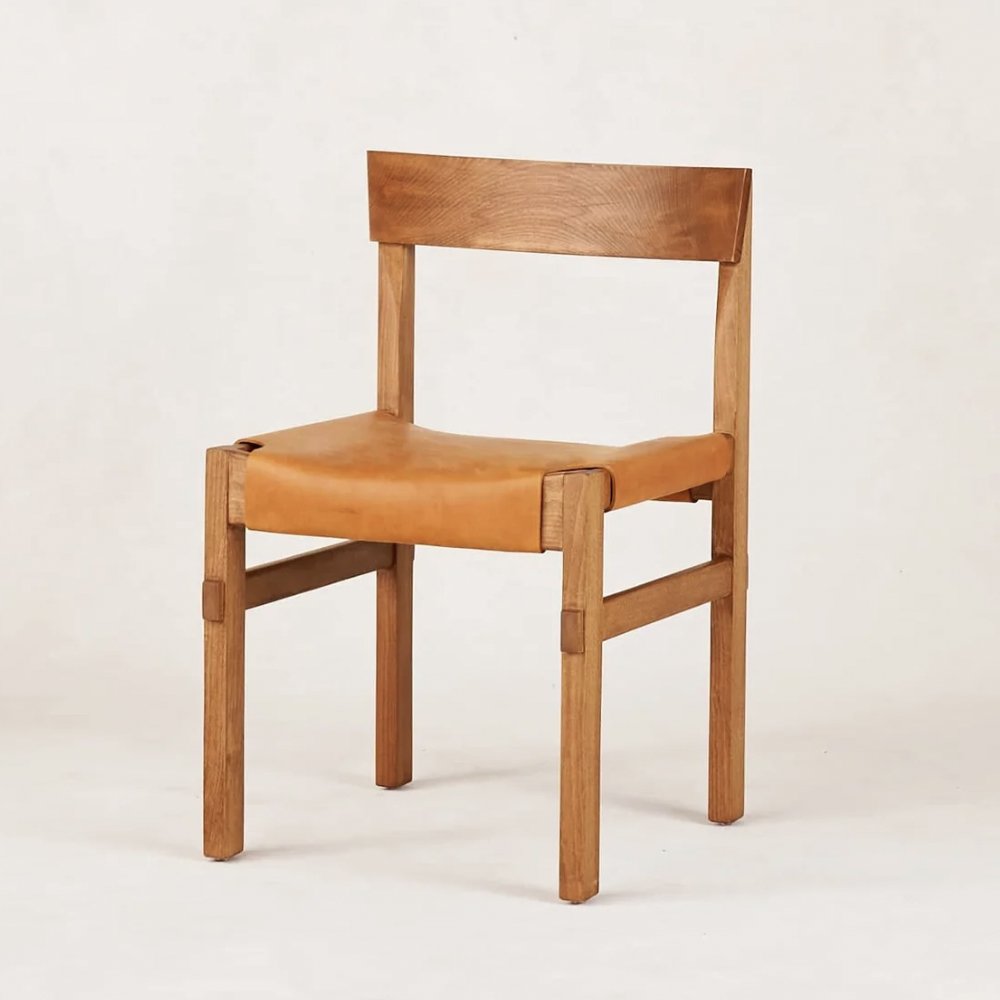 Shinto Dining Chair - Persimmon on Brown, $750, House of Leon