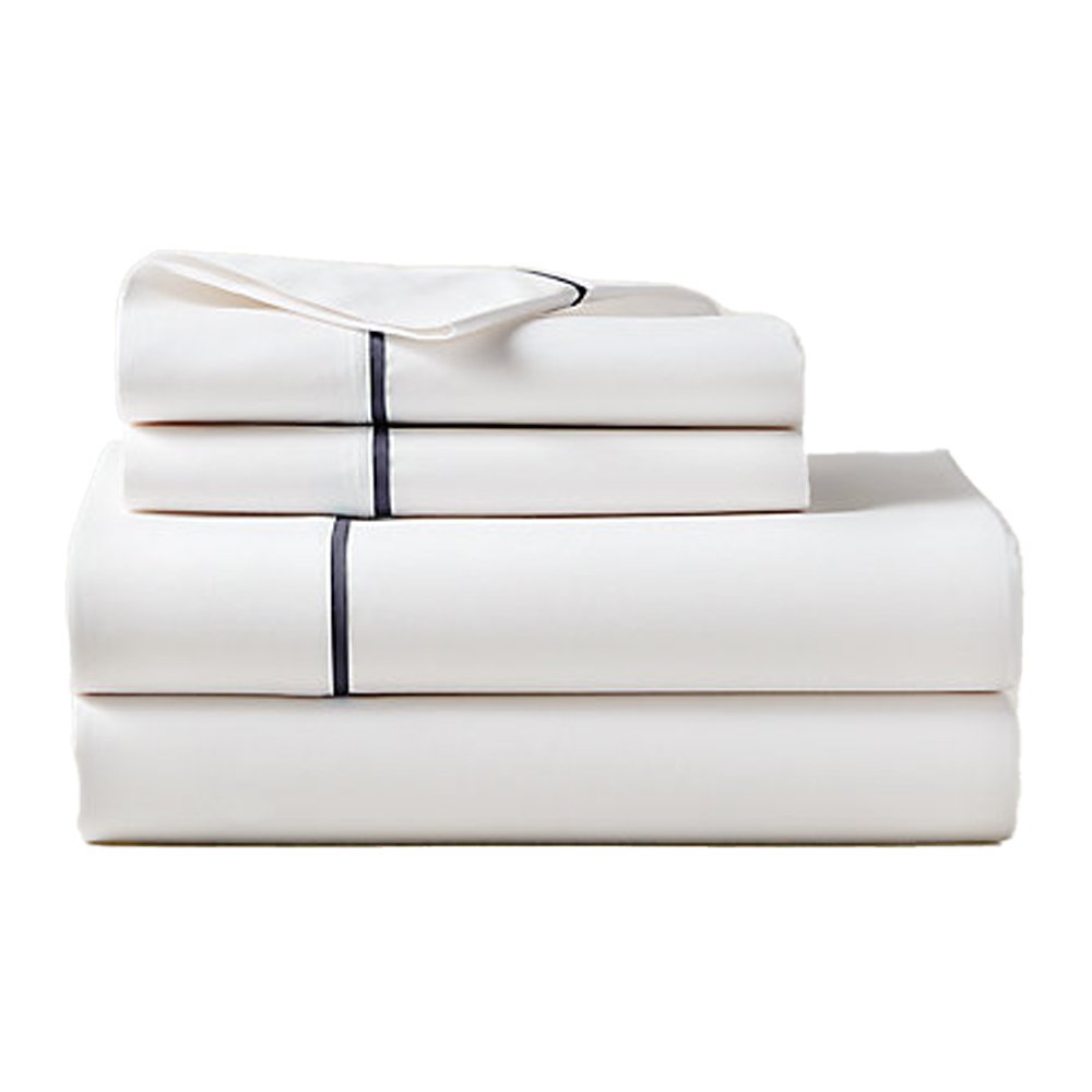Organic Cotton Percale Palmer Sheeting, from $125, Ralph Lauren Home