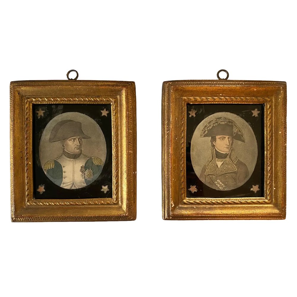 Pair of Framed Lithograph Portraits of Napoleon Bonaparte, $425, Chairish