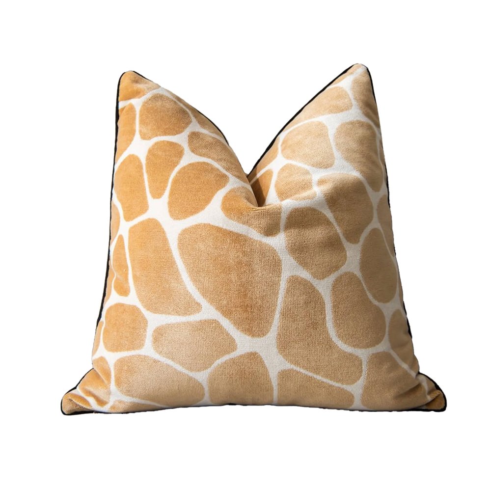 Giraffe Print Pillow Cover, $69.99, Etsy