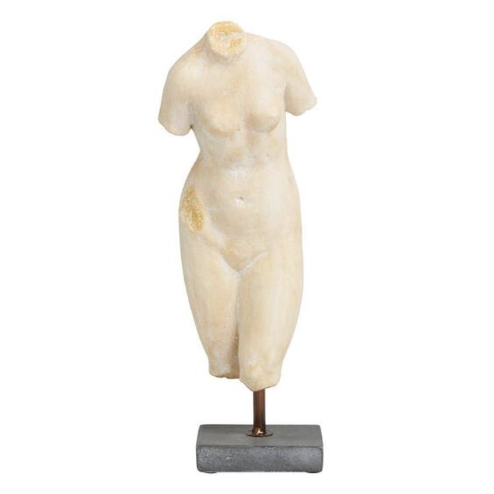 Cream Polystone Woman Sculpture, $55.65, Home Depot