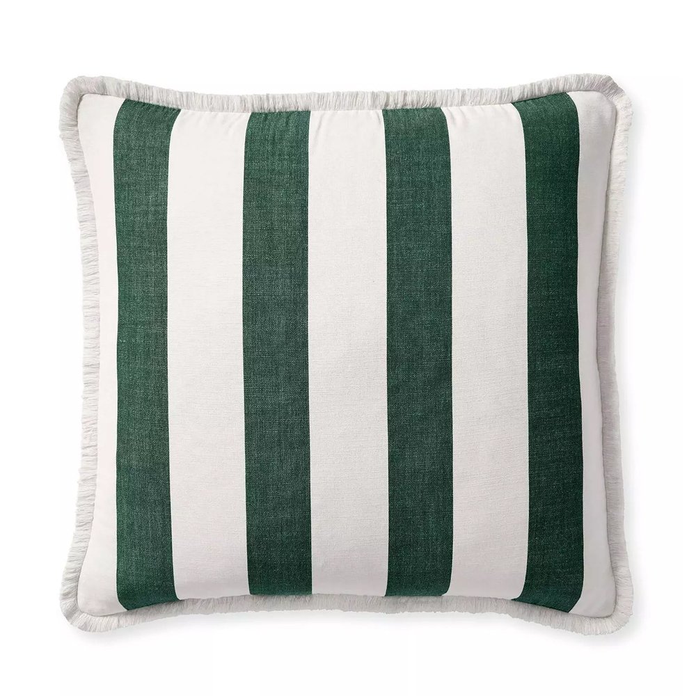 Perennials Harbor Stripe Pillow Cover, $138, Serena &amp; Lily