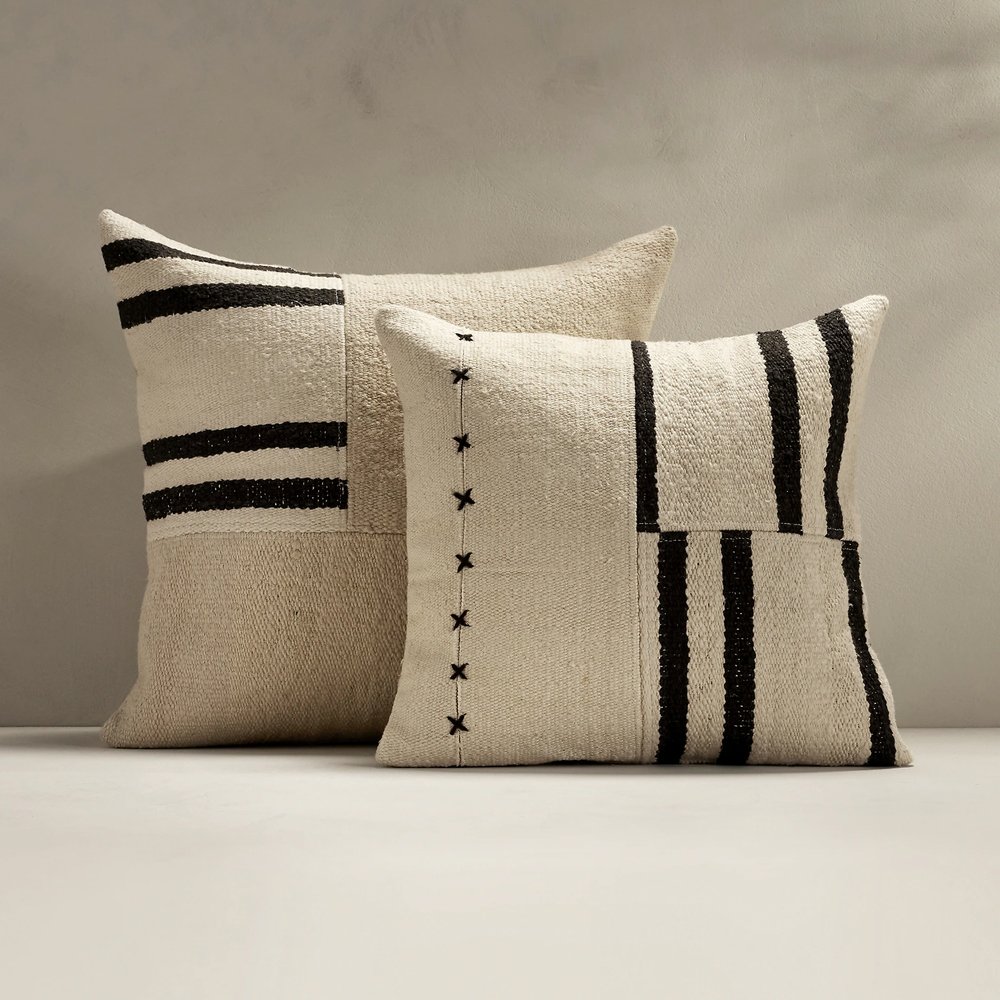 HAND-CRAFTED LINEN PILLOW, from $90, BR Home