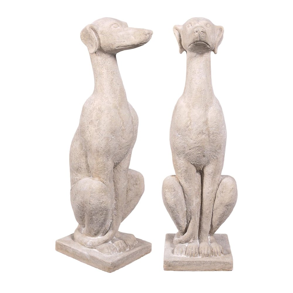 Design Toscano Italian Greyhound Art Deco Whippet Sentinel Dog Statue, $427.50, Amazon