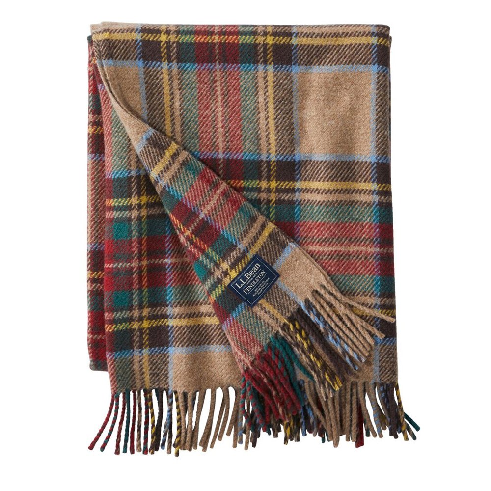 L.L.Bean Washable Wool Throw, $129, L.L. Bean