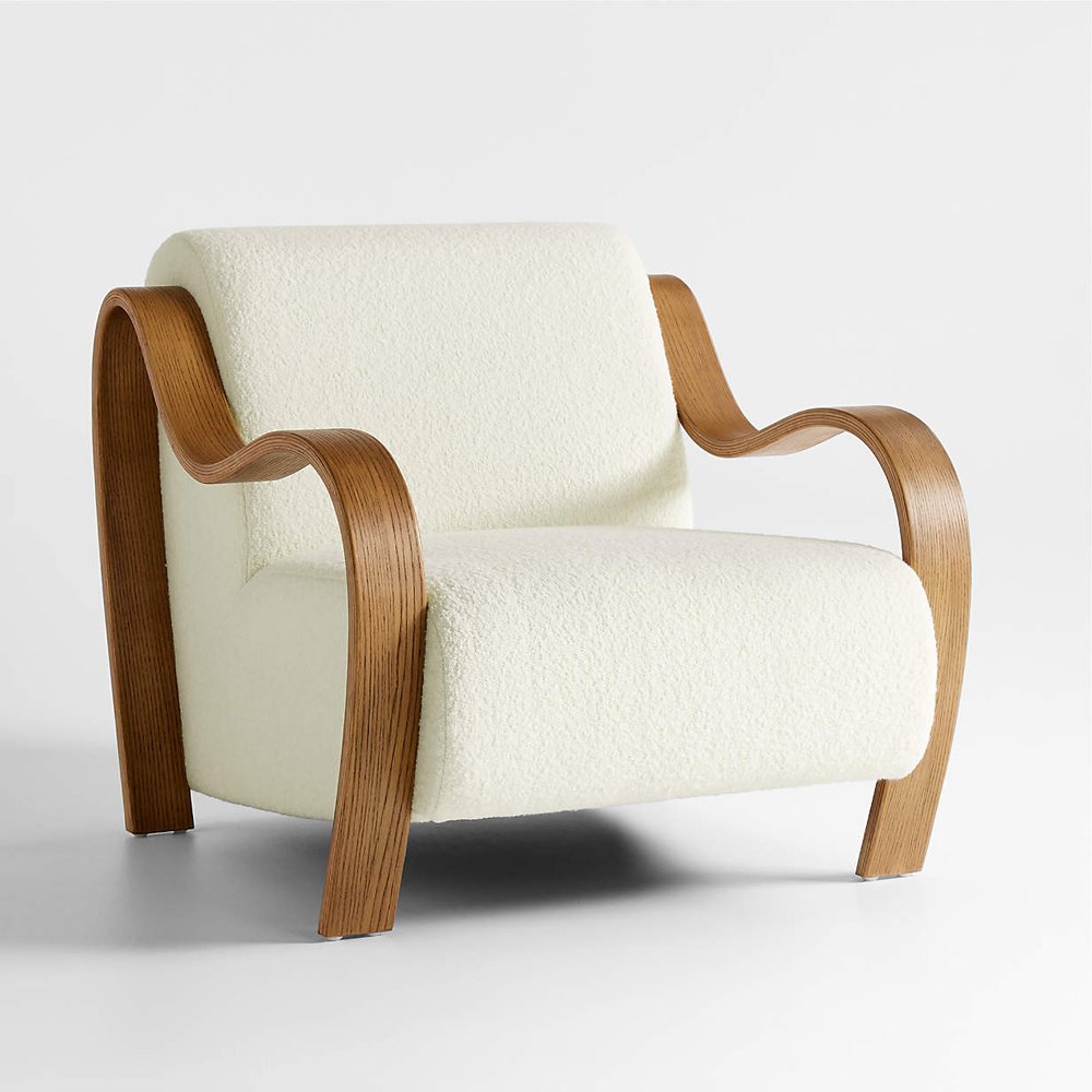 Bisou Accent Chair, $999, Crate &amp; Barrel