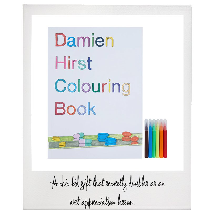 Damien Hirst: Colouring Book, $12, Jayson Home