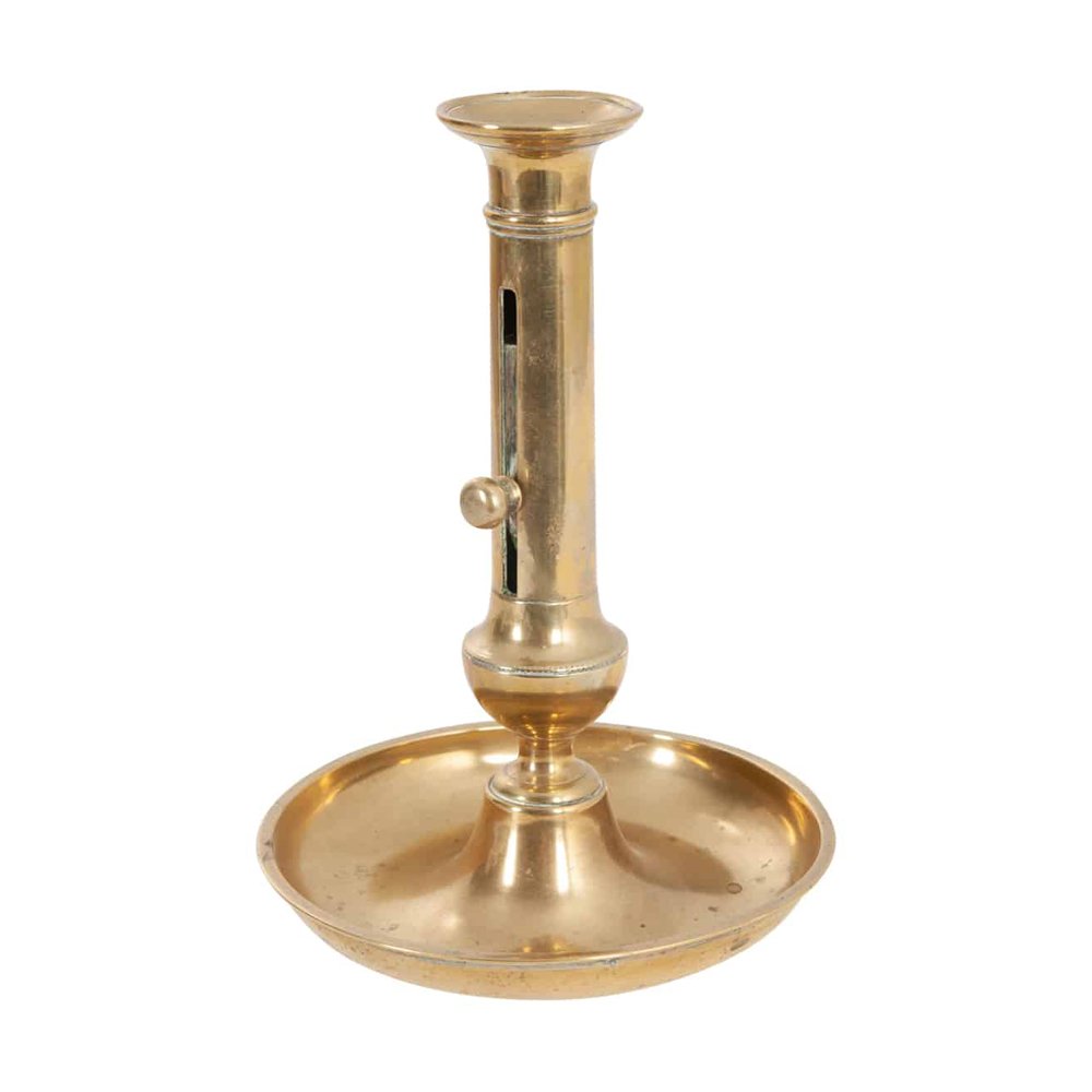 French 19th Century Brass Candle Holder, $225, Fireside Antiques