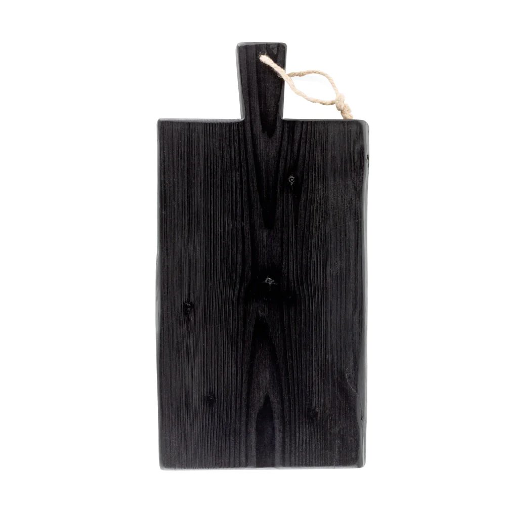 Small Black Wood Brasserie Serving Plank, $165, Hudson Grace