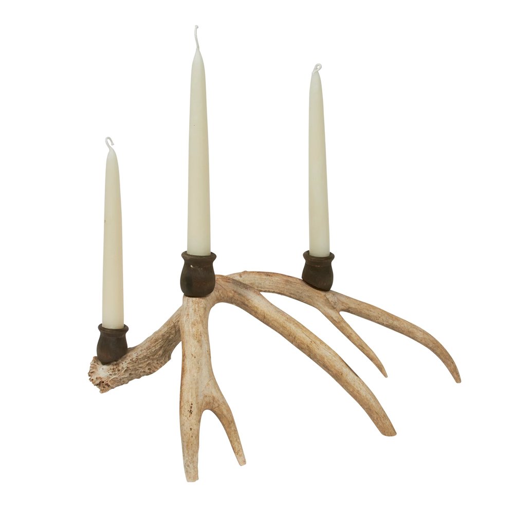 Deer Antler Candlesticks, $175, Weston Table