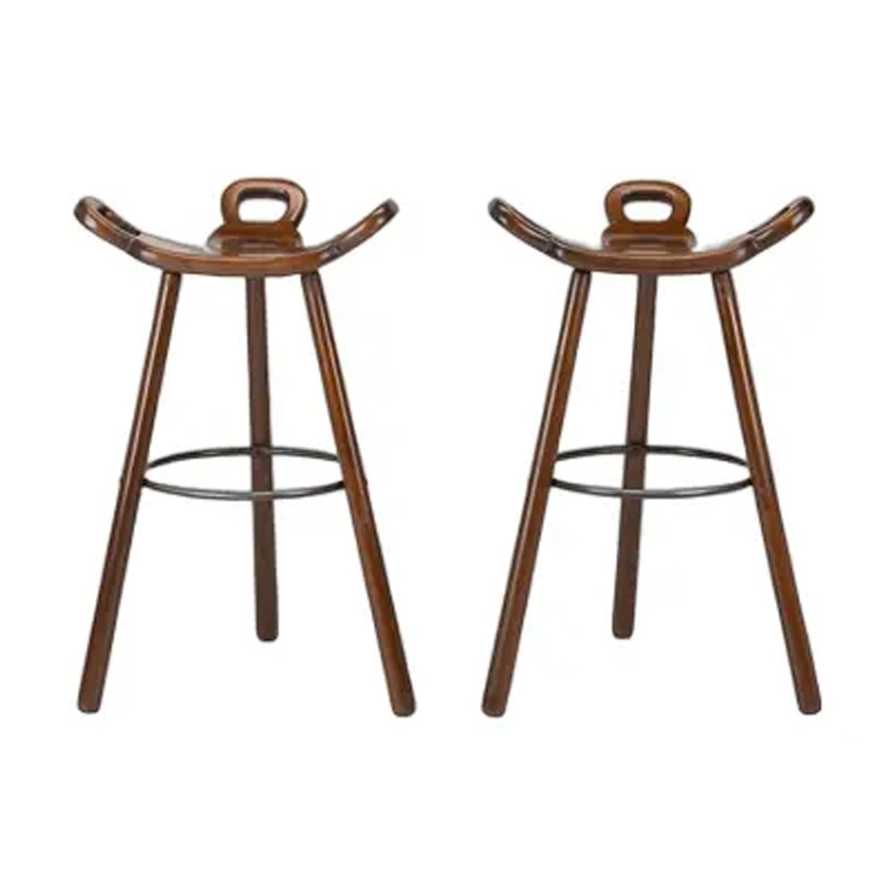 Marbella Bar Stools from Confonorm, Spain, 1960s, Set of 2, $962, Chairish