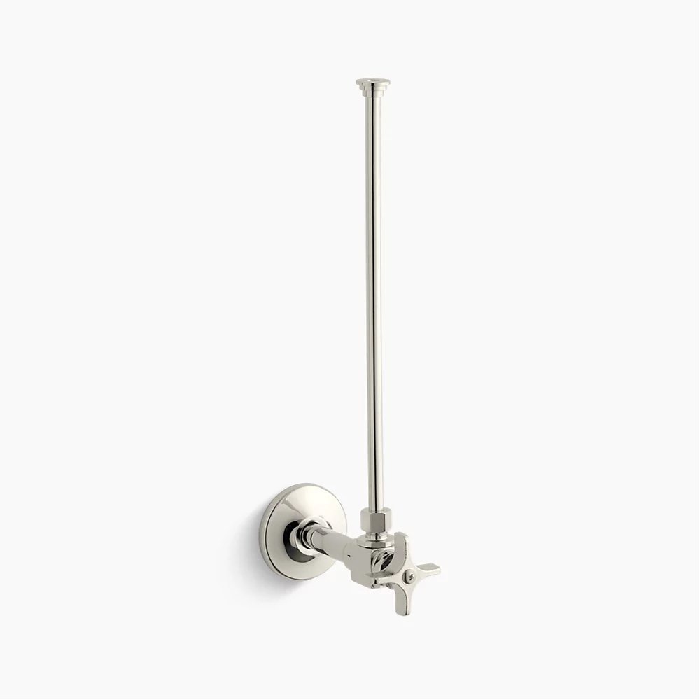 3/8" NPT angle supply with stop and annealed vertical tube, Polished Nickel, $149.06, Kohler