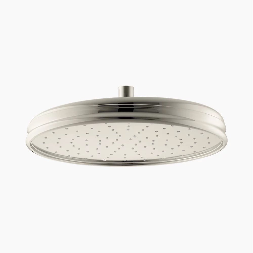 Traditional 12" single-function rainhead, 2.5 gpm, $913.50, Kohler