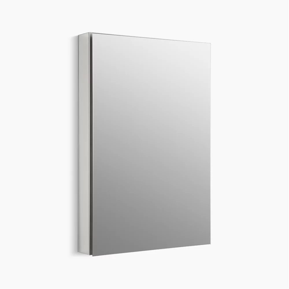 Catalan® 24-1/8" W x 36-1/8" H aluminum single-door medicine cabinet with 170 degree hinge, $696.41, Kohler