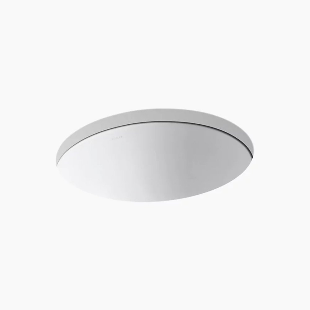 Caxton® 19-1/4" oval undermount bathroom sink, $187.50, Kohler