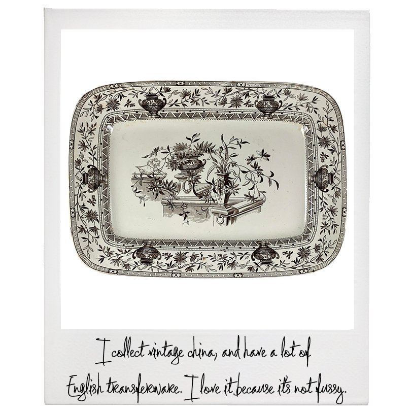 English Aesthetic Movement ‘Honfleur’ 12″ Transferware Platter, $335, Chairish