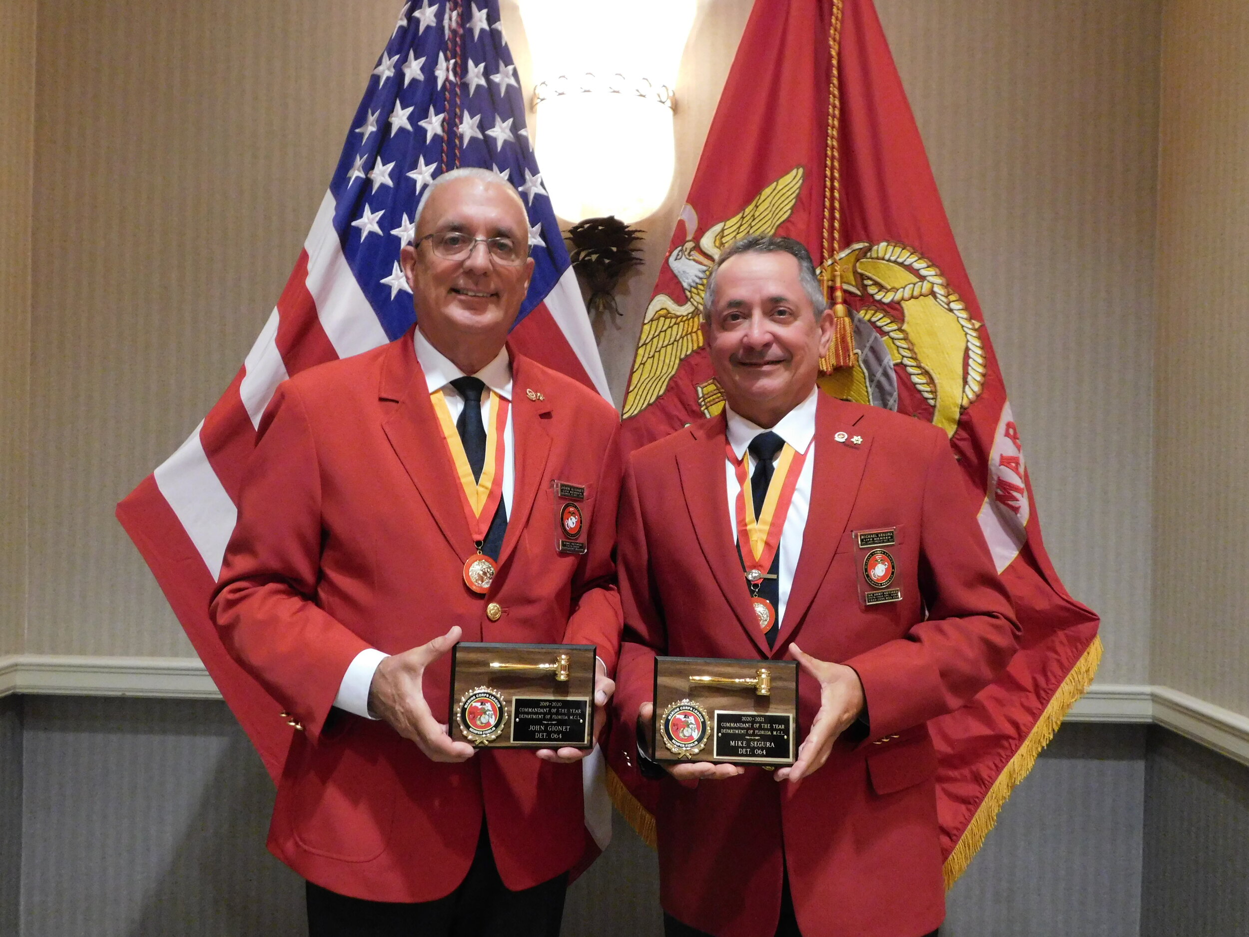 2020 & 2021 Commandants of the Year, John Gionet & Mike Segura.JPG