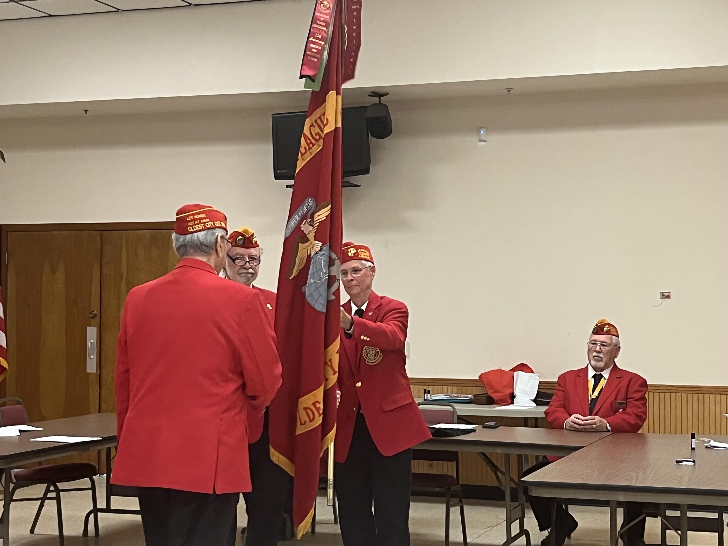 Christine Short Takes command of Det 383 of the MCL.jpg