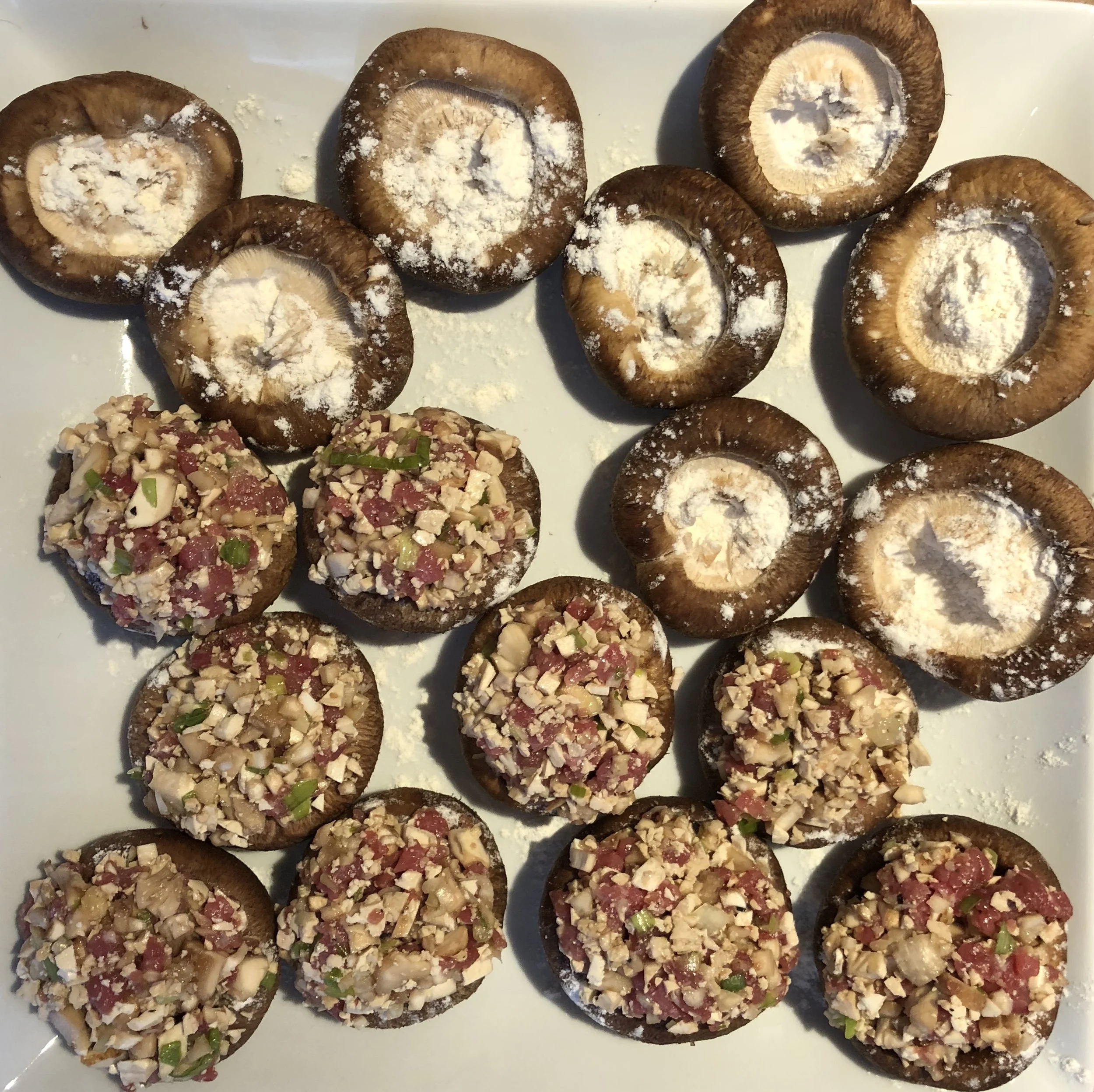 Beef Stuffed Mushrooms