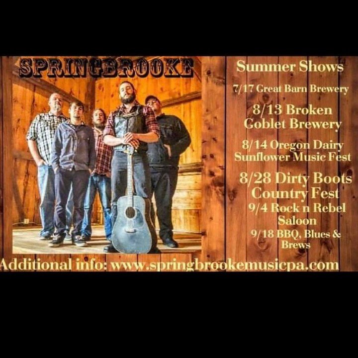 Summer Events coming up!

July 17th Great Barn Brewery 8PM

August 13th Broken Goblet Brewing 8PM

August 14th Oregon Dairy Sunflower Music Fest 7PM

August 28th Interstate Festival Group Dirty Boots Country Fest w/ Tim Montana

September 4th Rock N 