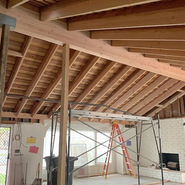 Progress this week with framing our job in Rossmoor, CA.