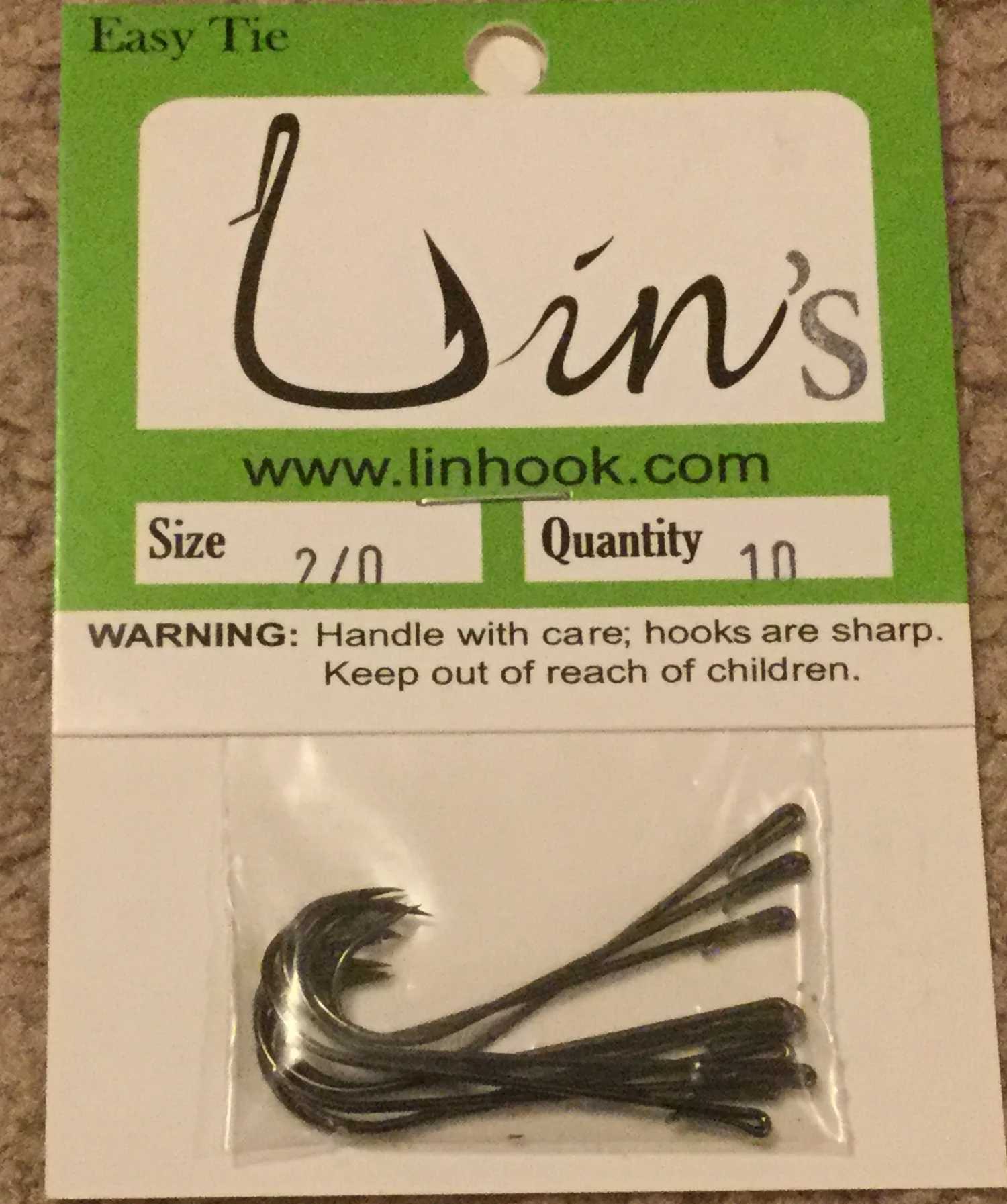 Lin's Slide&Knot Aberdeen Hooks- Single Pack  Lin's Hook