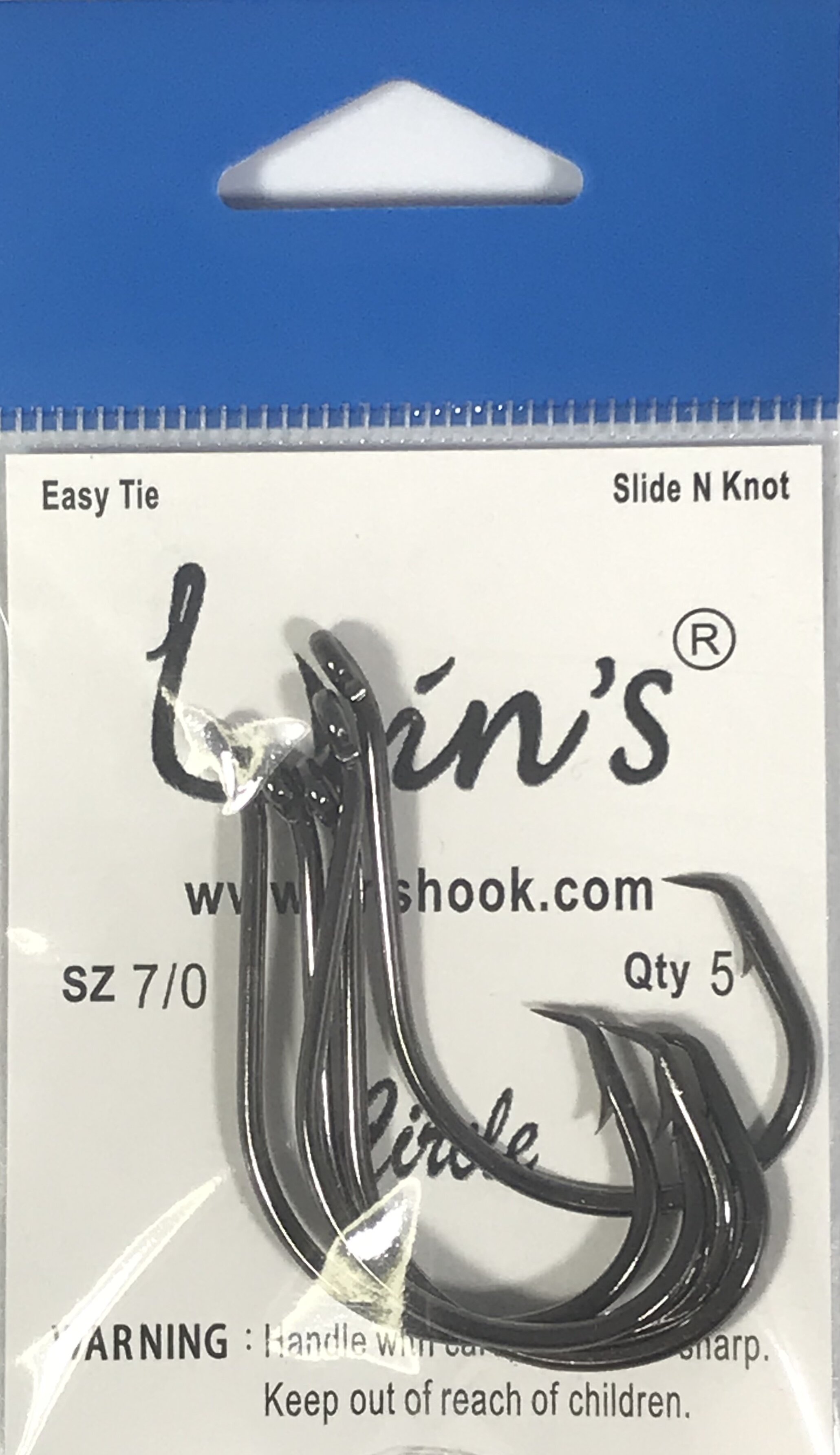 Lin's Traditional Circle Hooks - Single Pack (5 Hooks)