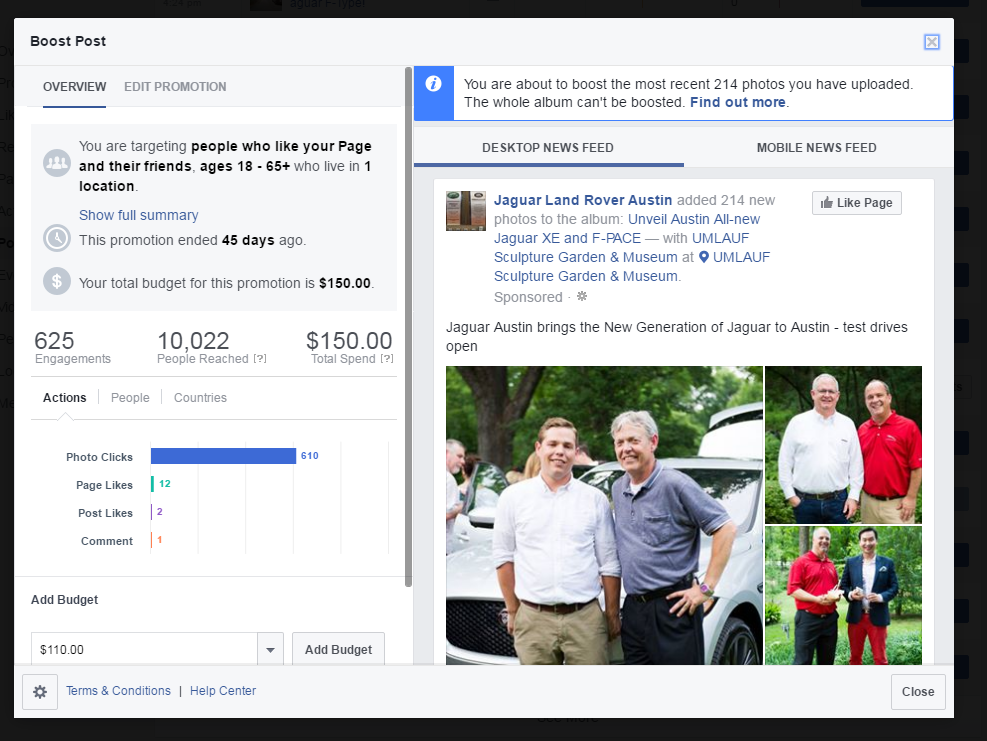 JLRA social campaign XE results.png