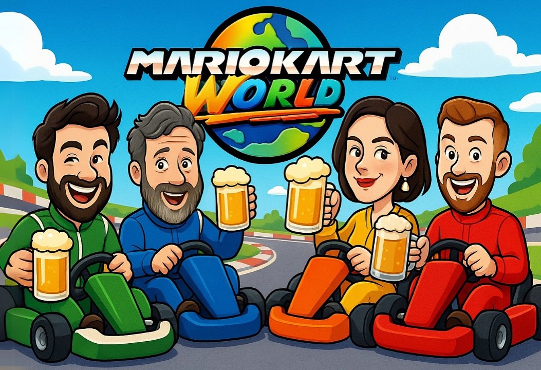 TONIGHT! We got our hands on the Switch 2, and we&rsquo;ll be playing some Mario Kart World - Don&rsquo;t Drink and Drive style. Watch us crash and burn on our Beer Me Guys YouTube Channel - link in bio 🏎️🏁🍻