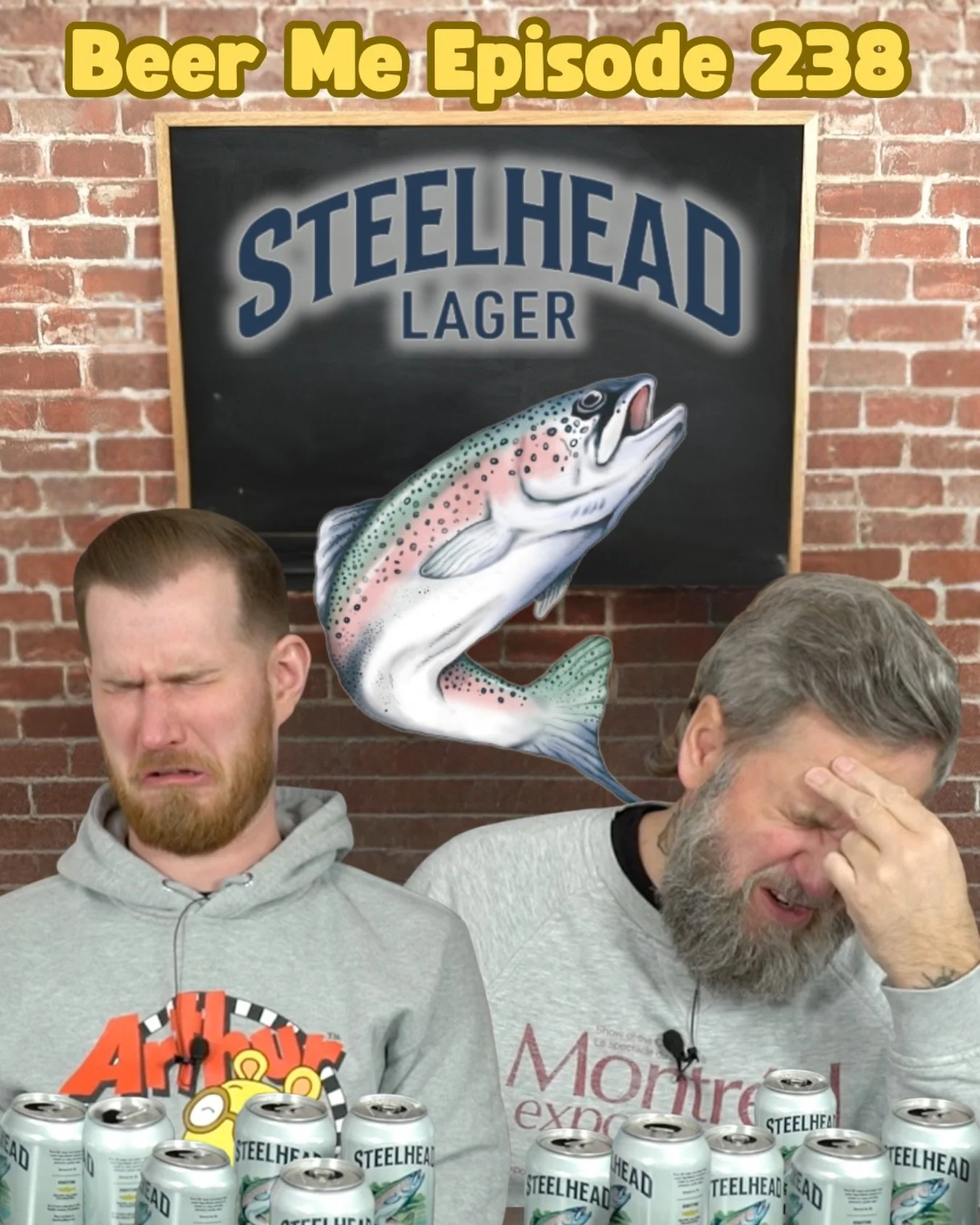 New Beer Me Episode: Steelhead Lager (aka The Metallic Nightmare)!

We tried a local lager this week, and honestly, nothing could&rsquo;ve prepared us for this one&hellip; 
Licking aluminum, fish biology debates we were not qualified for, accidental 