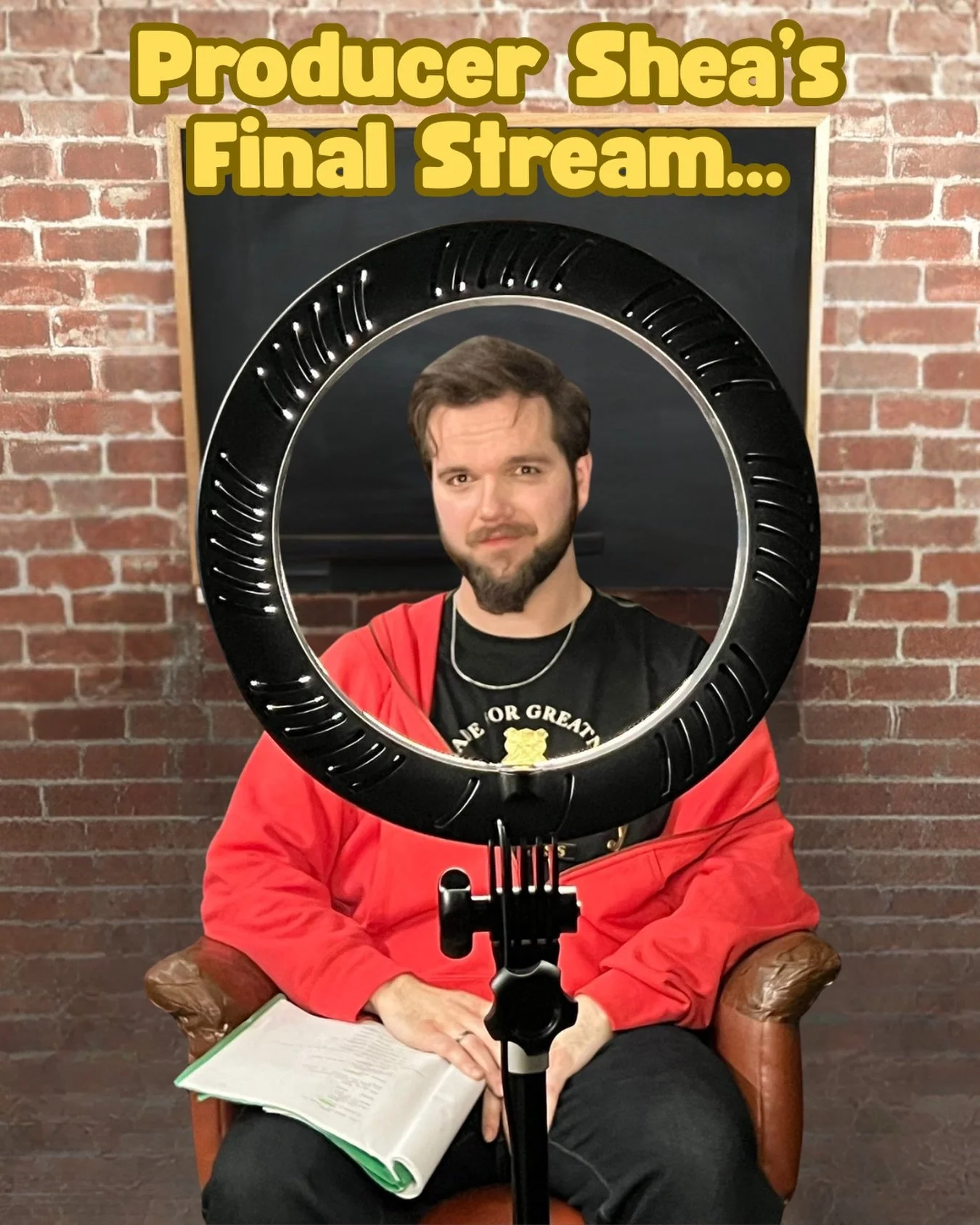It&rsquo;s the end of an era. Producer Shea is leaving us (they finally found his hard drive), and moving to the Netherlands. Join us this Friday March 6th at 6:00 PM PT for a special livestream where we say goodbye the best way we know how - tacklin