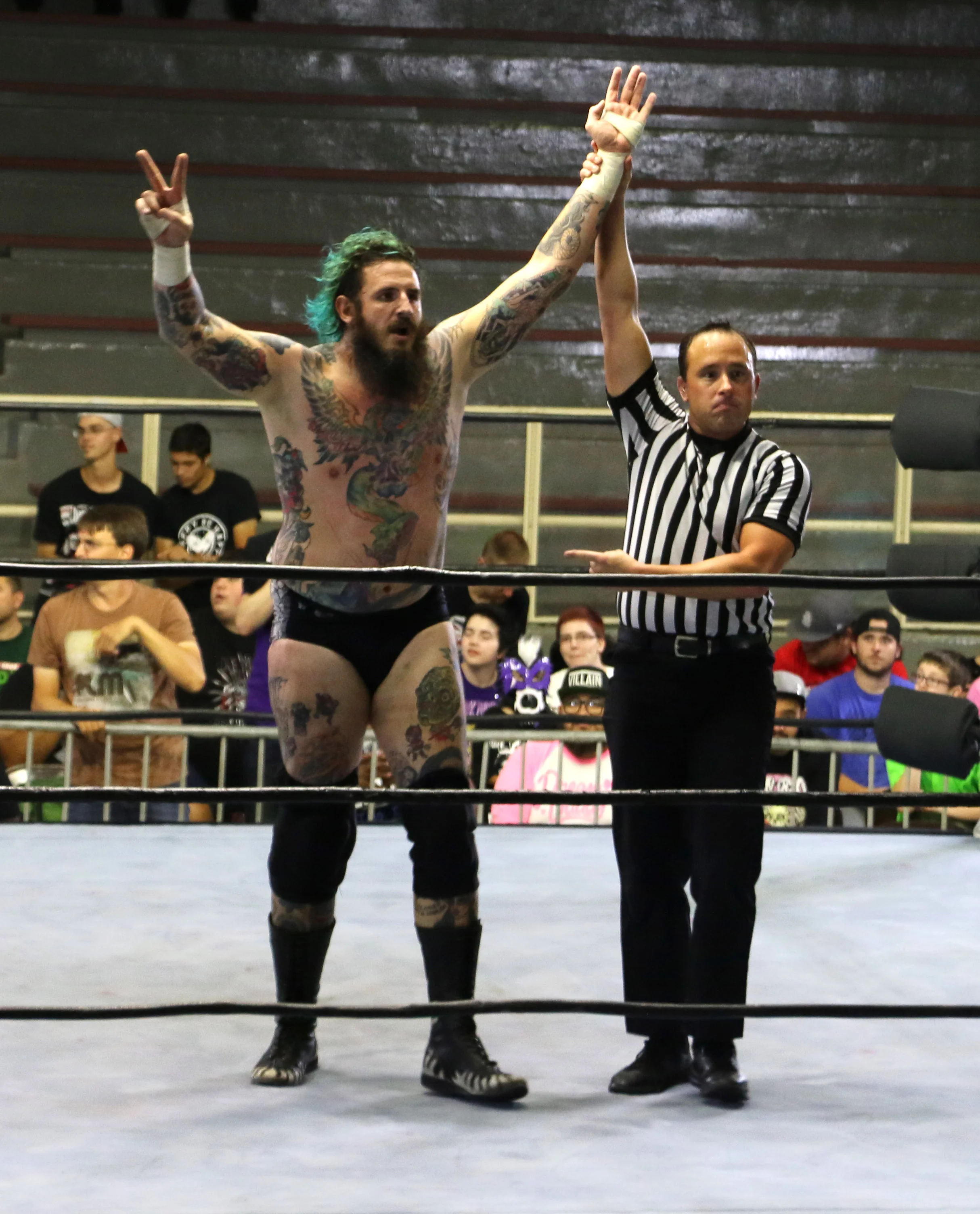 Brody King, pictured at PROGRESS Wrestling on Aug. 11, won the AAW Pro Heavyweight Championship from ACH on Friday, Aug. 31. (Photo by Mike Pankow)