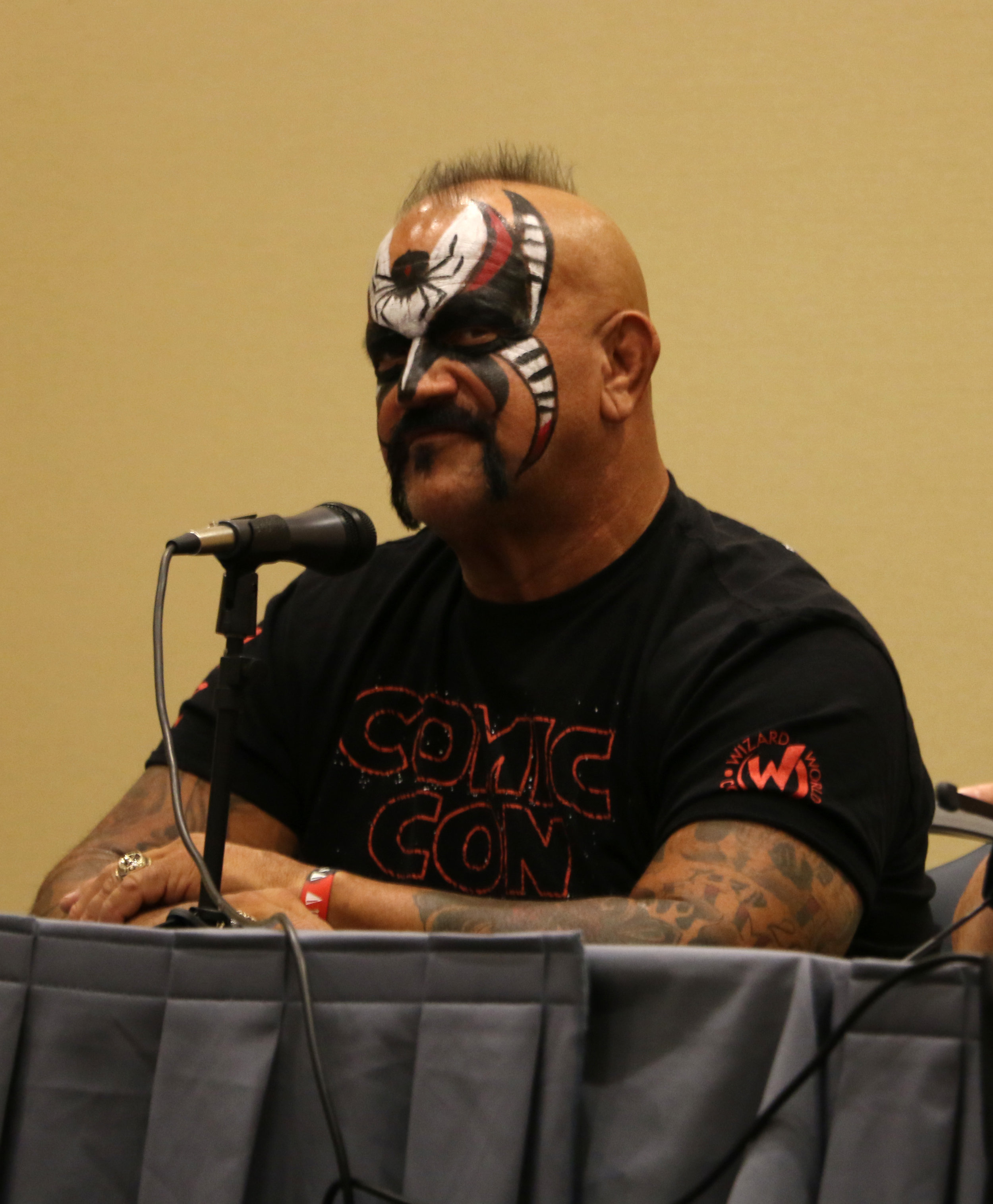Road Warrior Animal was part of a wrestling Q&A panel along with Tommy Dreamer and Christian at Wizard World Chicago at Donald E. Stephens Convention Center in Rosemont, Ill. on Saturday, August 25, 2018. (Photo by Mike Pankow)