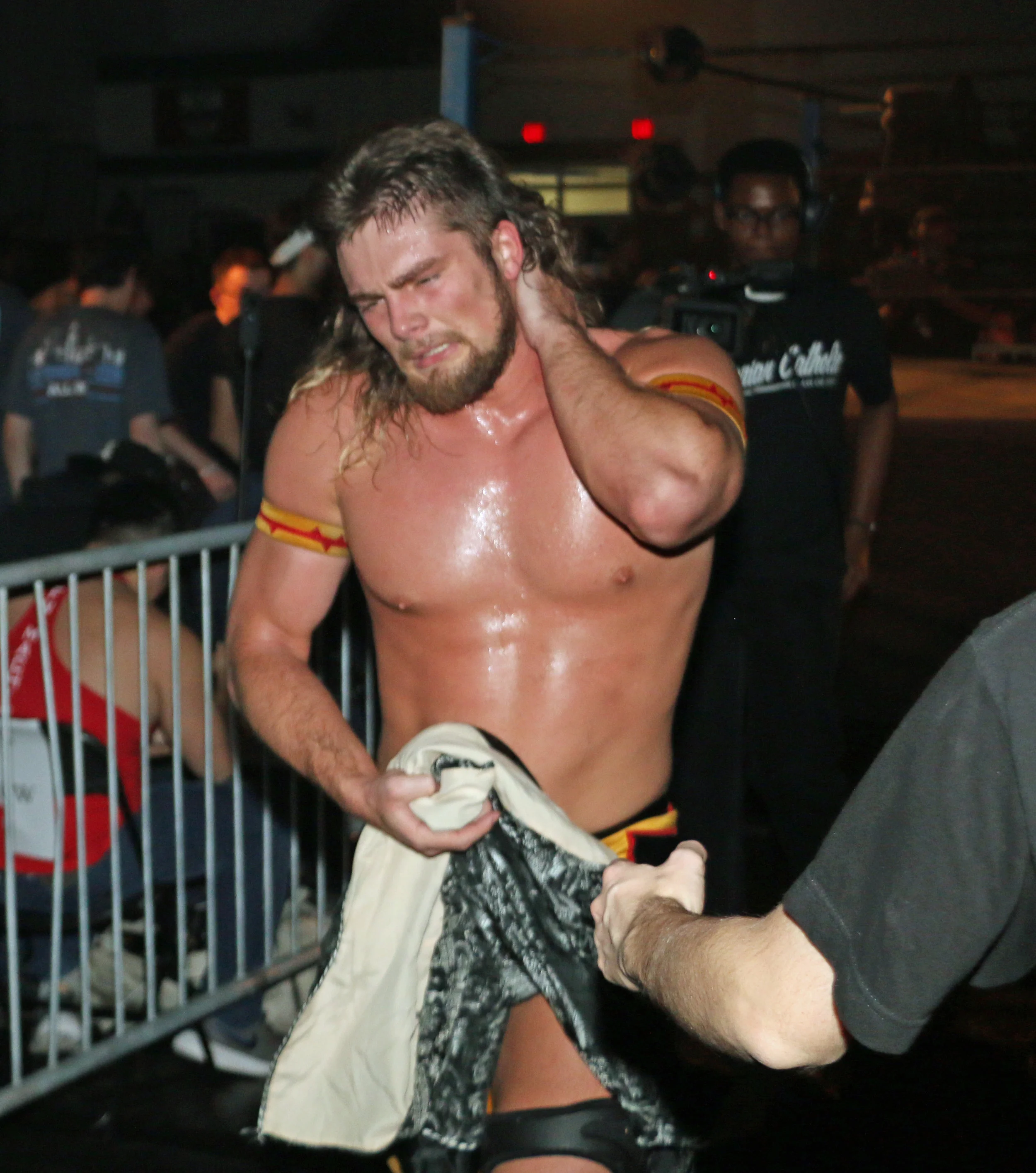 Brian Pillman Jr. will be looking for some redemption Friday night when he faces “The Ego” Robert Anthony after Anthony used the help of Frank the Clown to win the Freelance Free-for-all in January’s Warrior Wrestling 3. (Photo by Mike Pankow)