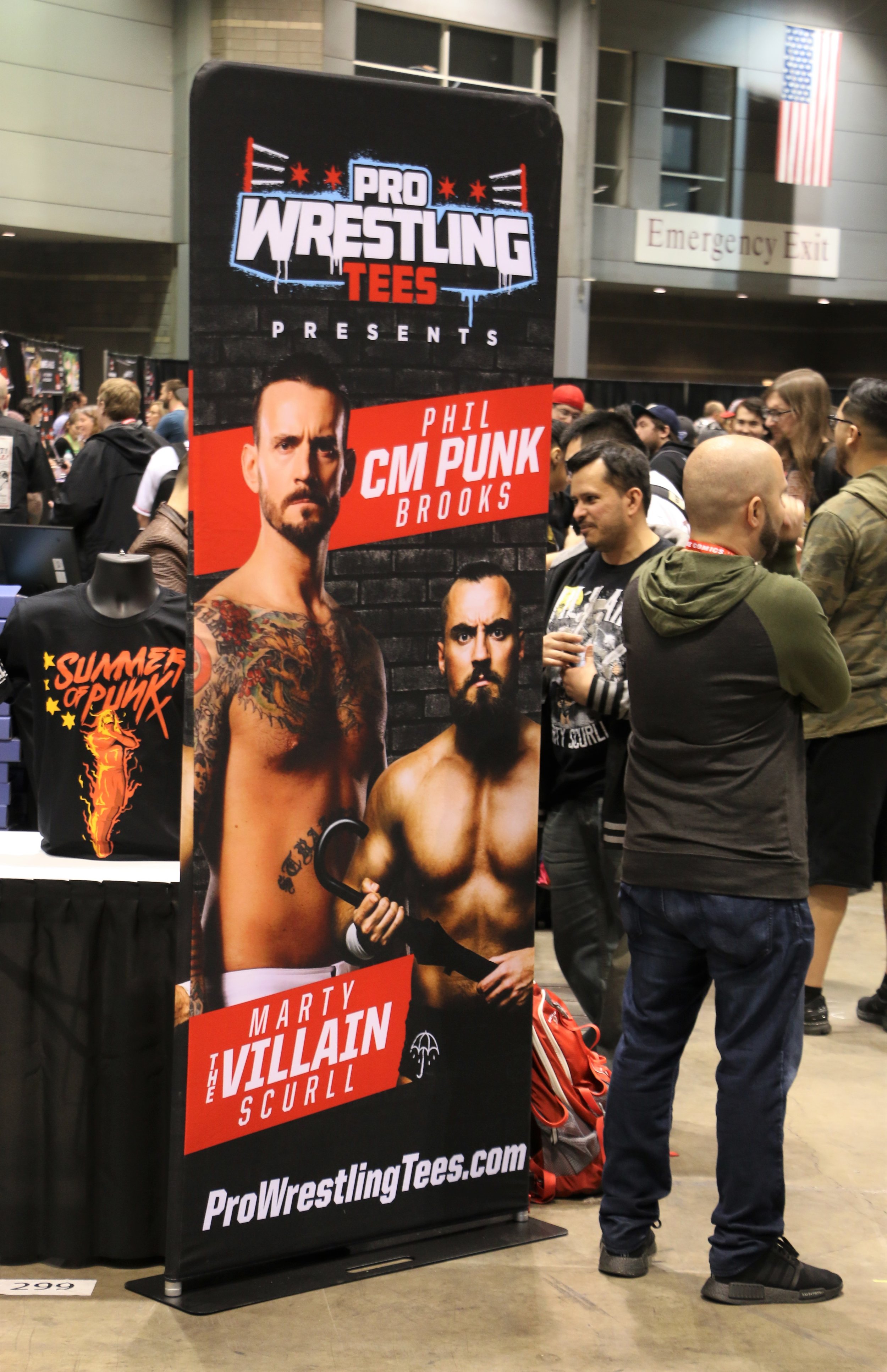  Pro Wrestling Tees brought CM Punk and Marty Scurll for meet and greets at C2E2. 