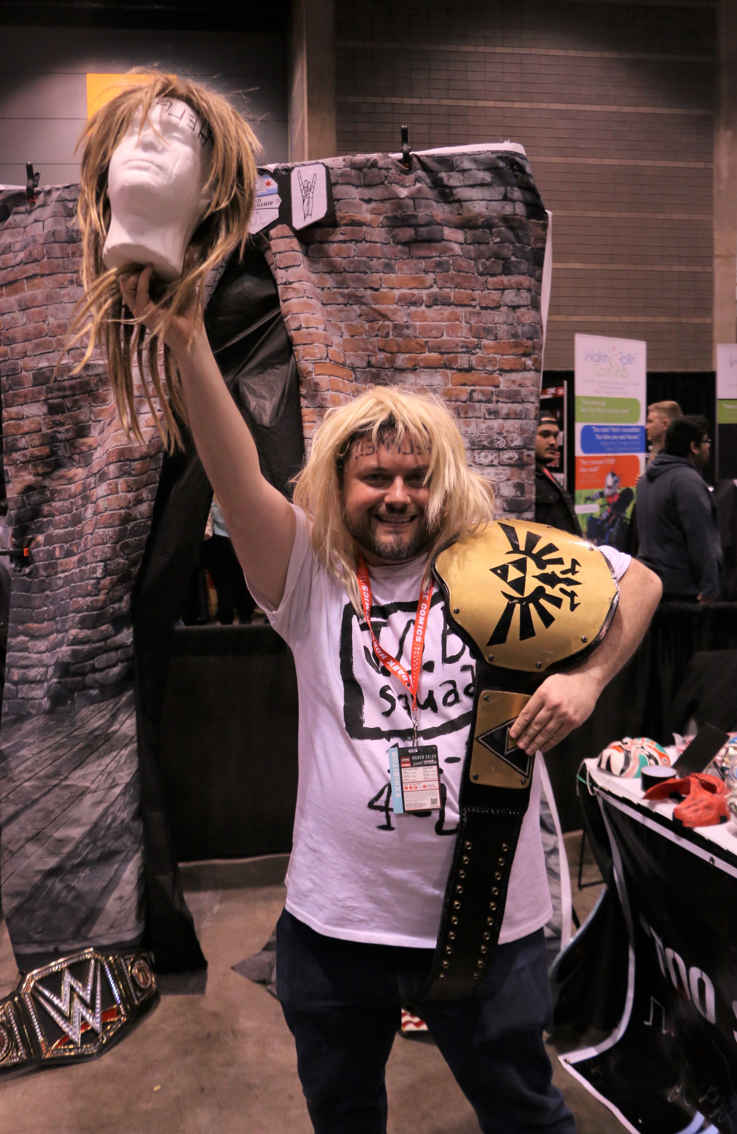  Too Sweet Cosplay admin STVO in his Al Snow cosplay. 