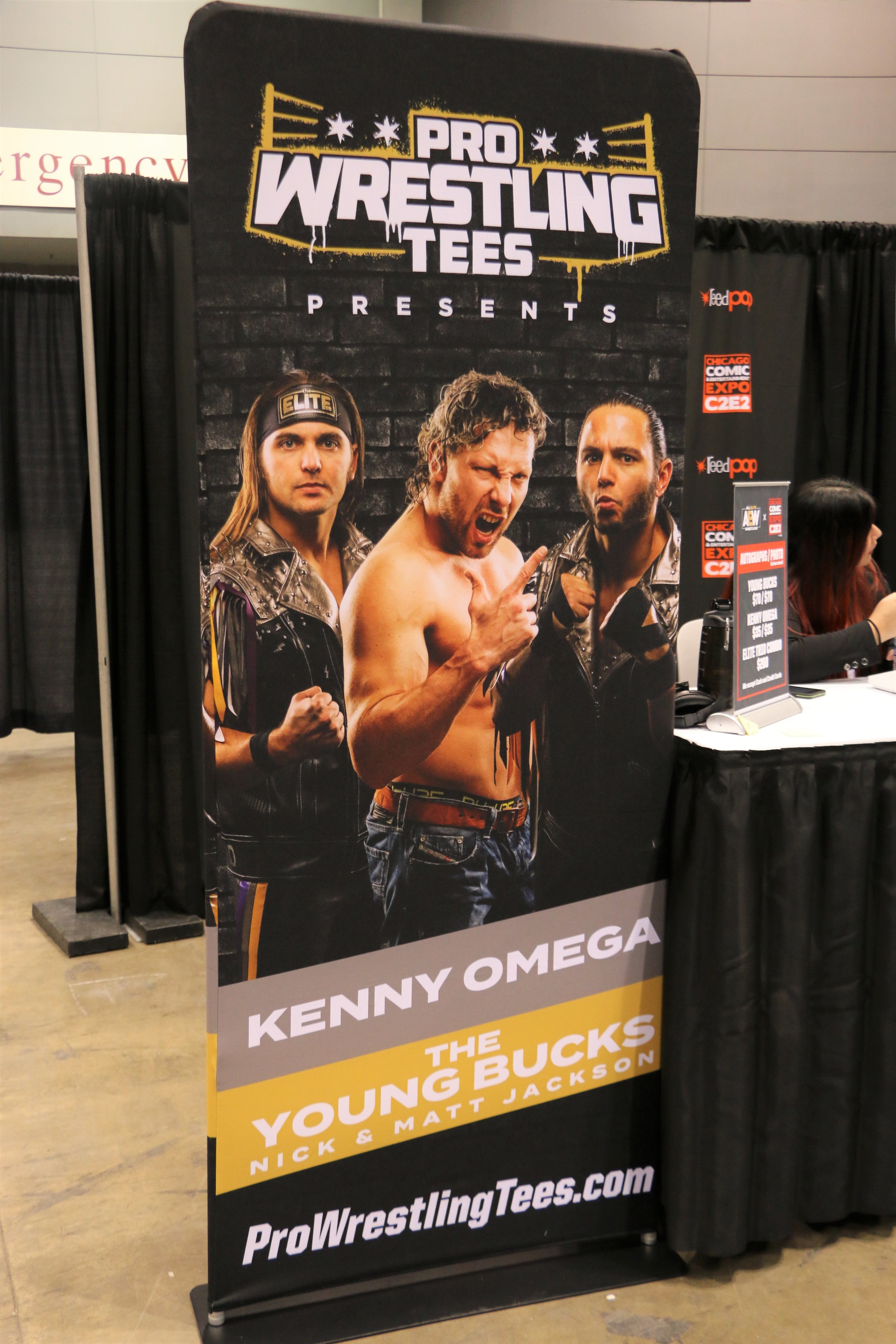  The Young Bucks and Kenny Omega signed plenty of autographs and took many photos with fans. 