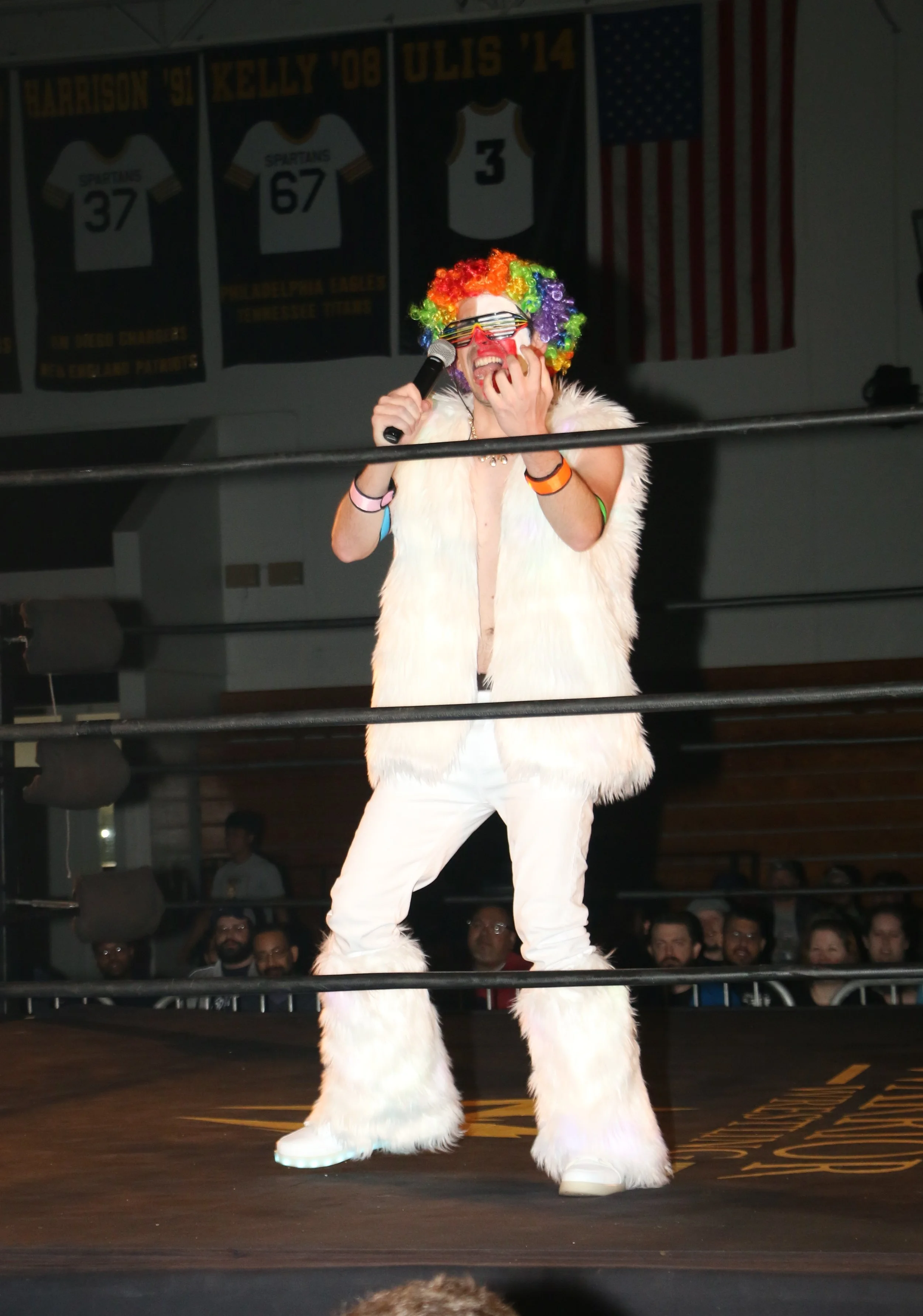Frank the Clown, who has been a mainstay at Warrior Wrestling, will face off against WWE Hall of Famer Mick Foley in a hardcore challenge at Sunday’s Warrior Wrestling 6 in Chicago Heights. (Photo by Mike Pankow)