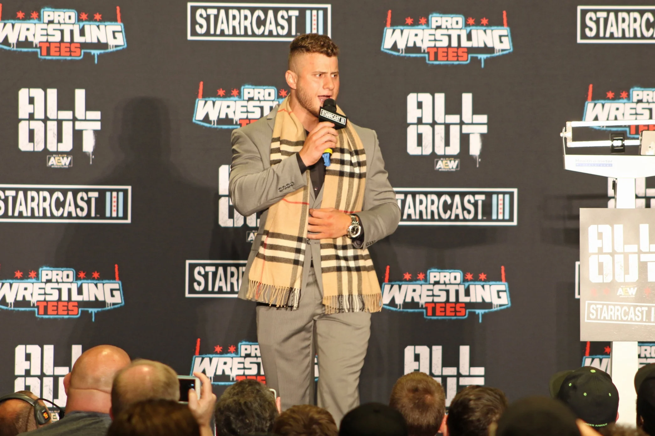 MJF, a close friend of Cody Rhodes, called Cody an “outlaw” after he helped create AEW. (Photo by Mike Pankow)