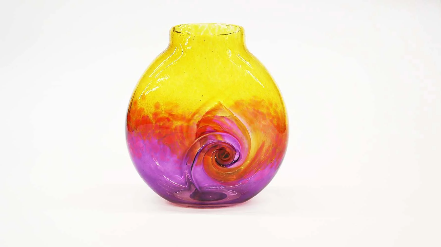 Vortex Vase - Amber/Ruby