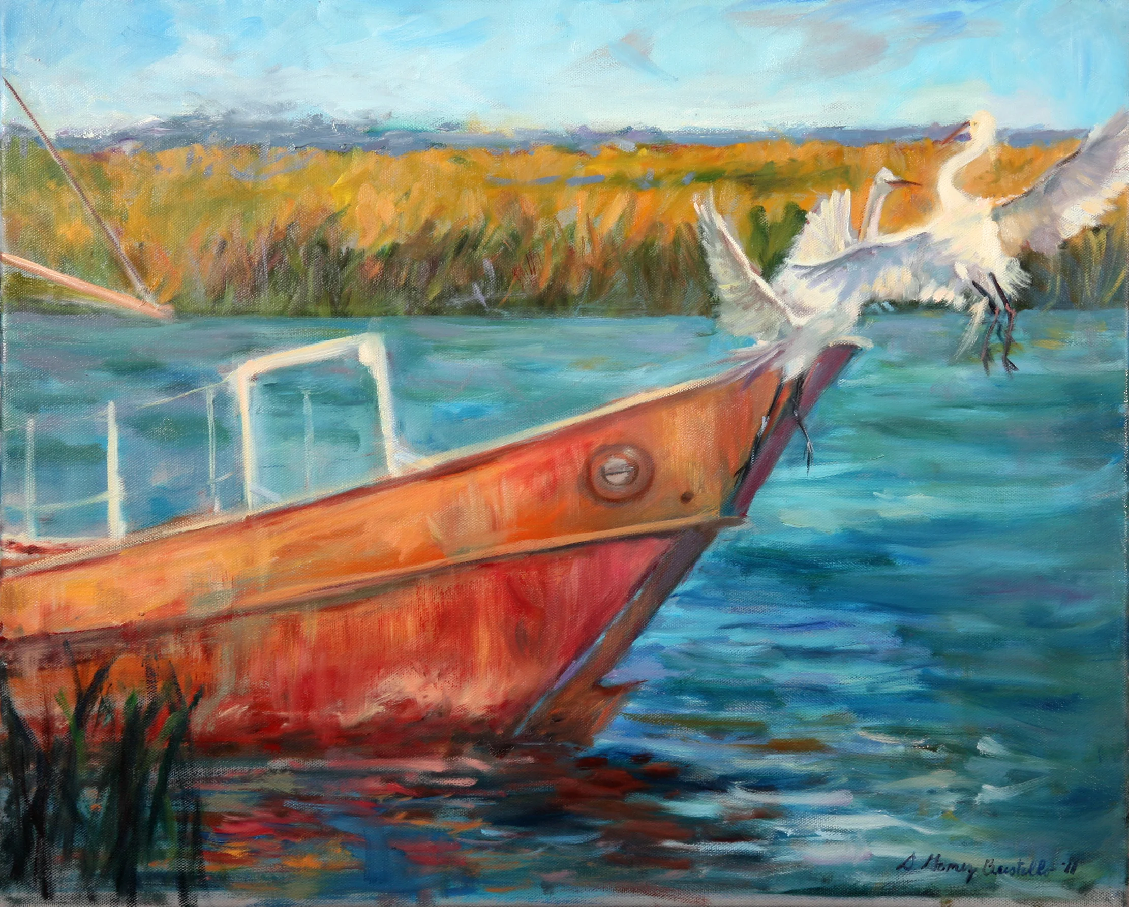 "Old & New", oil on canvas, 20 x 16", sold. "Nuevo y antiguo", óleo sobre lienzo, 40 x 50 cm. Vendido.