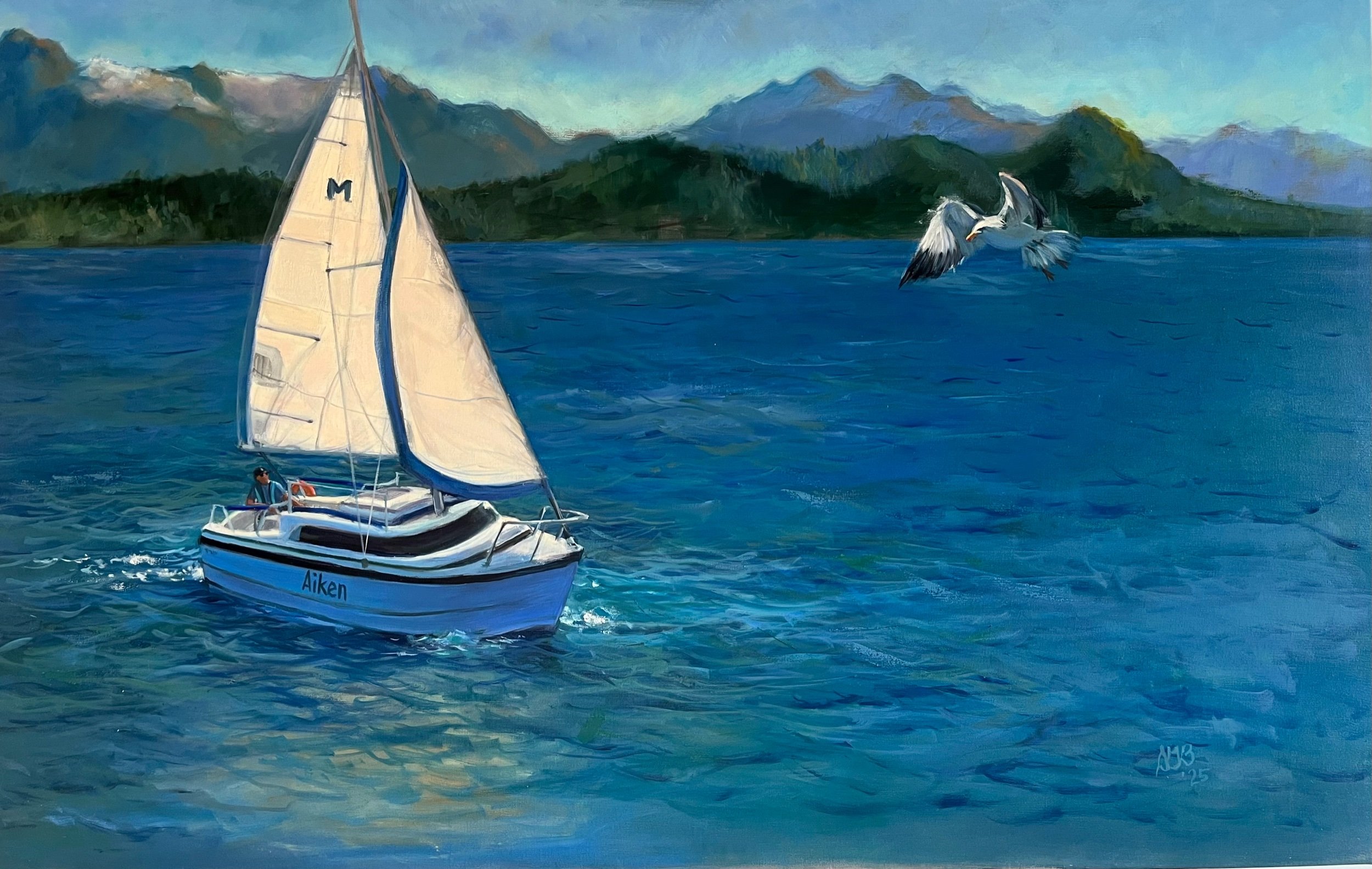 "Aiken", oil on canvas, 30 x 40.5" not available . "Aiken", óleo sobre lienzo, 70 x 1.10 cm. No disponible .