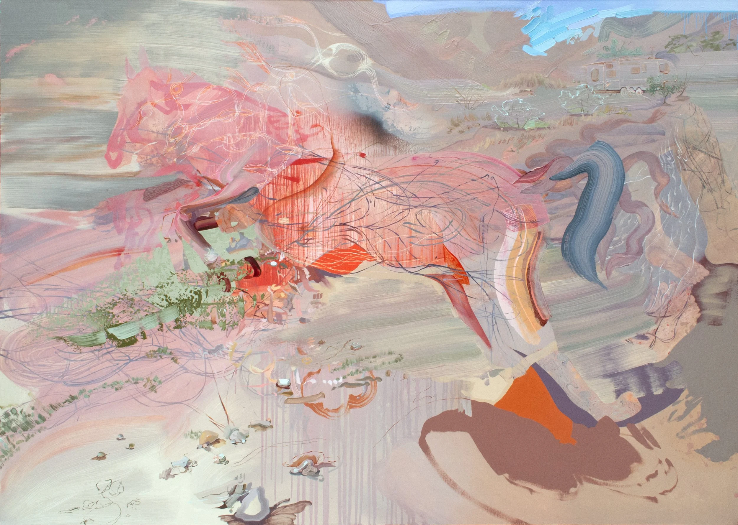 Patagonia, AZ (Žao mi je, dušo moja), 2025, Oil on canvas, 60.25 x 84 in.jpg
