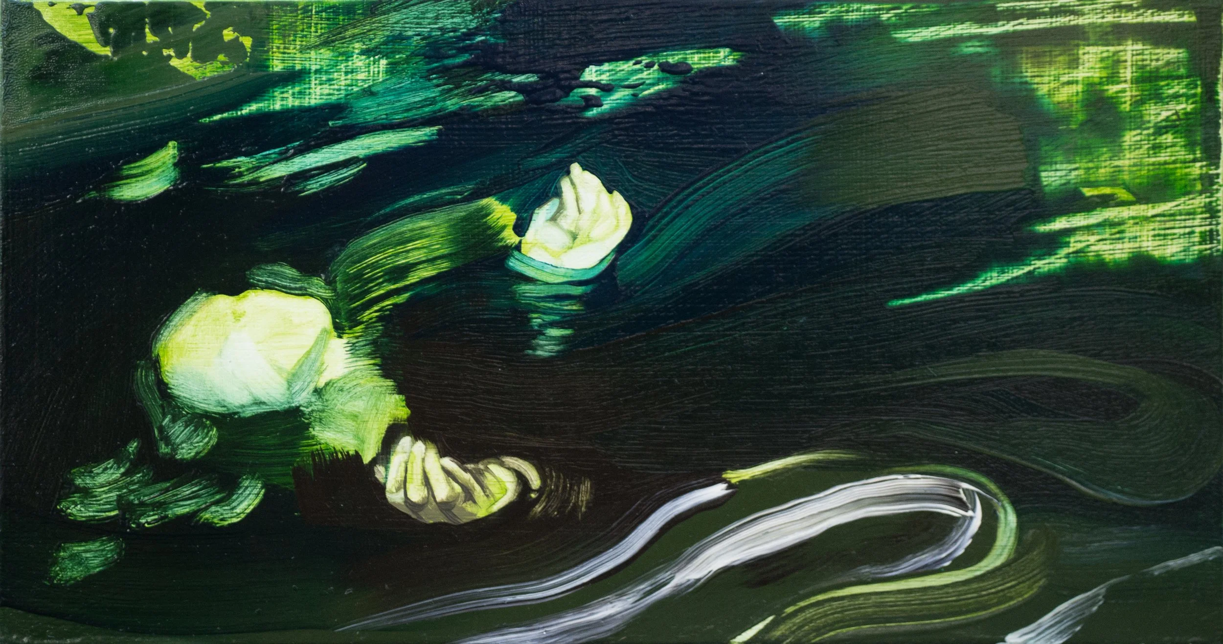 It Serenely Disdains To Annihiliate Us, 2024, Oil on masonite, 6.125 x 11.875 in.jpg