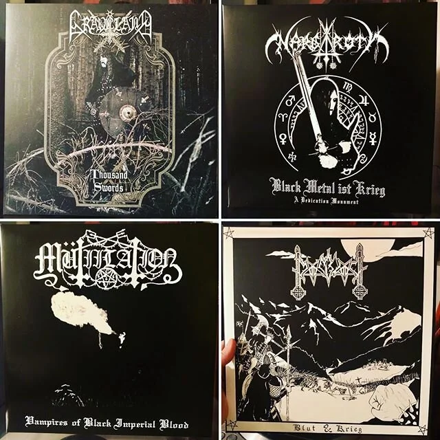 KVLT jamz on the turntable. Black Friday #nowplaying #vinylgram #instavinyl #vinylcommunity #recordcollector #vinylobsession #recentspins #playlist #musiclover #vinylpost #33rpmclub #ontheturntable #vinylcollection #vinyl #graveland #nargaroth #mutii