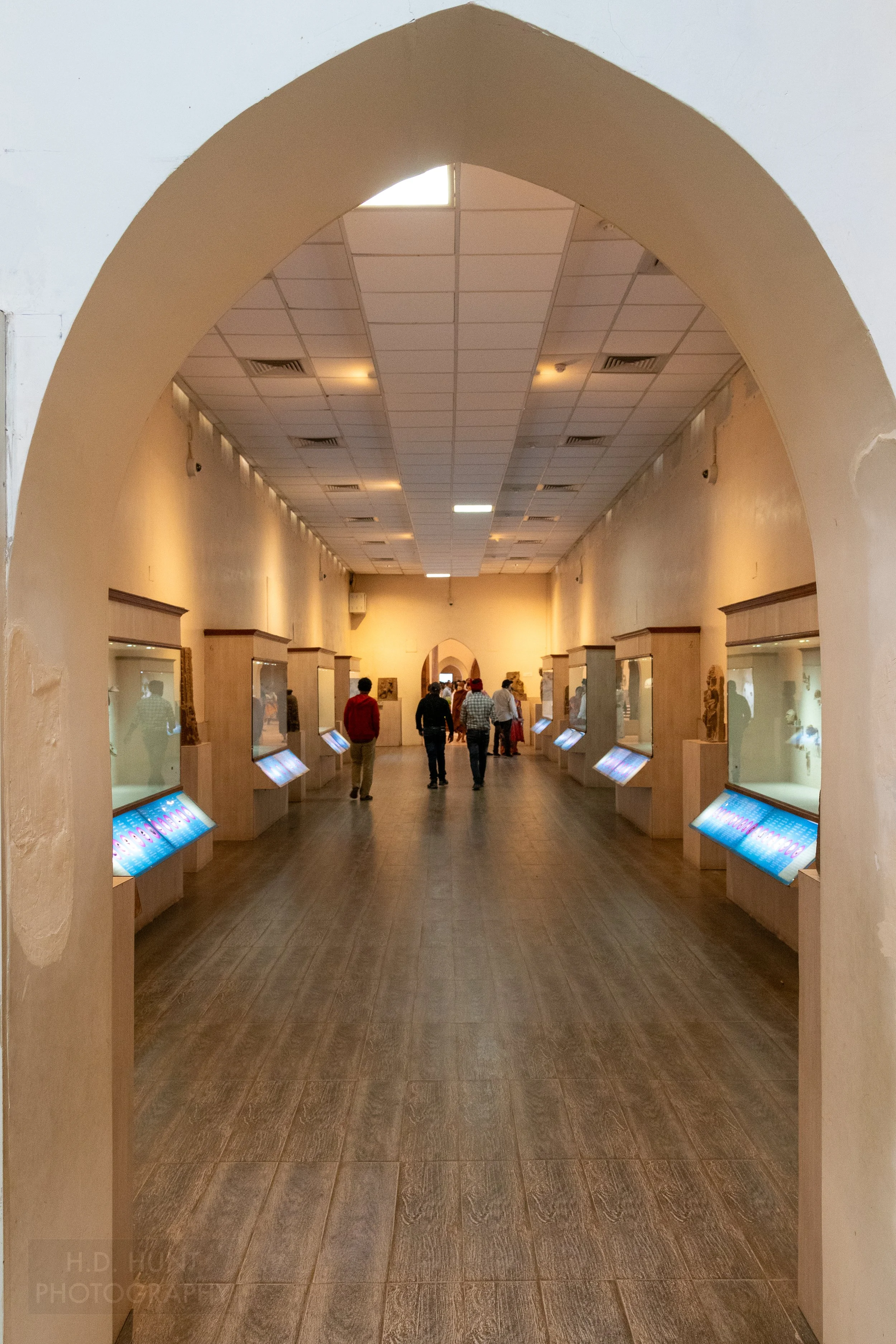 Interior of a museum in Sarnath, India.