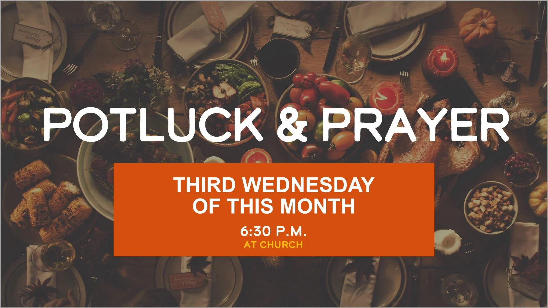 Potluck &amp; Prayer