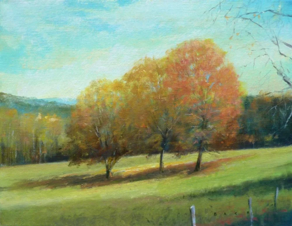 STEPHEN BACH, Treesome Oil on Canvas, 11in. x14 in.